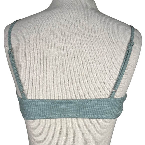 Anthropology Miou Muse Rib-Knit Body-Con Cut-Out Heather Green Maxi Dress XS NWT - Picture 5 of 11